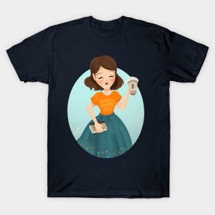 Pumpkins, Leaves, & Lattes T-Shirt